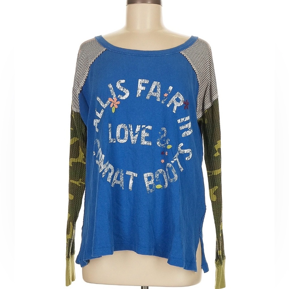 We The Free all is fair in love & combat boots long sleeve tee